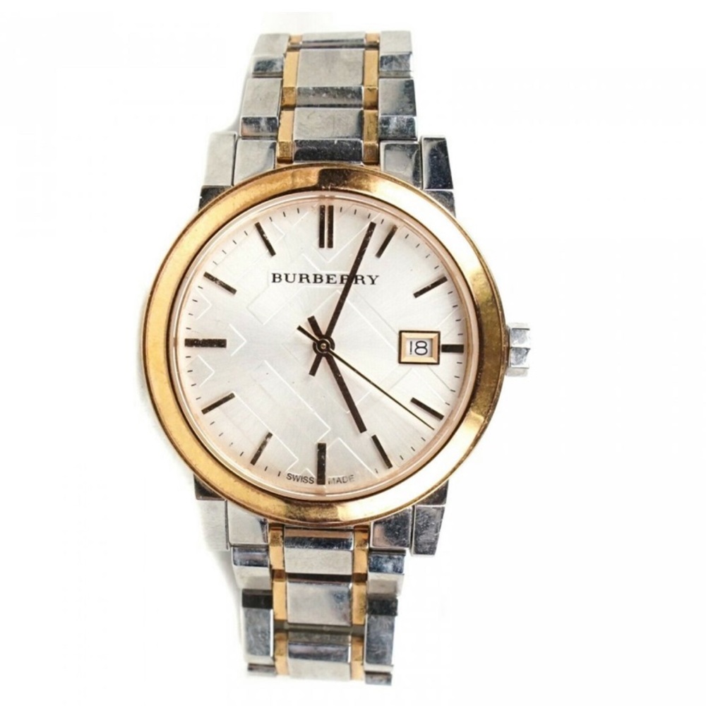 Authentic Burberry City Watch Gold Bezzle